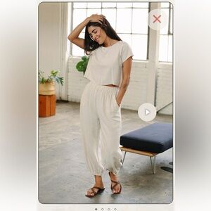 Rachel Pally Linen Set (Keith Top & Tatum Pant); sz S XS